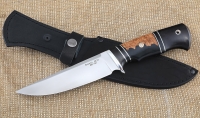 Нож Барракуда-3 сталь sandvik 12C27 рукоять черный граб гибрид карельская береза акрил 