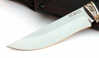Нож Зяблик сталь ELMAX, рукоять венге-черный граб,мельхиор - IMG_5765.jpg