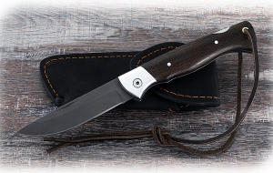 Складной нож Лиса, сталь Х12МФ, рукоять накладки венге