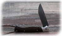 Нож Лиса, складной, сталь Х12МФ, рукоять накладки венге - Нож Лиса, складной, сталь Х12МФ, рукоять накладки венге