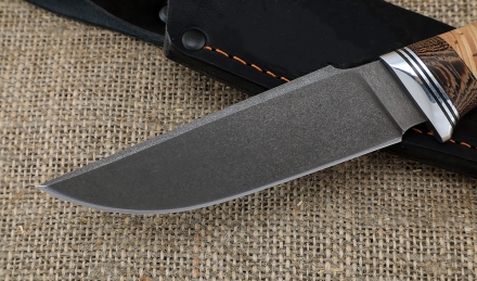 Нож Дрозд Х12МФ рукоять береста