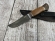 Нож Коршун сталь булат материал карельская береза коричневая  и карельская береза янтарь (распродажа)