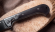 Нож Складной на подшипнике Пчак сталь M390, накладки черный граб
