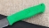 Нож Пехотинец сталь Х12МФ, рукоять резинопласт зеленый