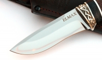 Нож Нырок сталь ELMAX, рукоять венге-черный граб,мельхиор - IMG_5770.jpg