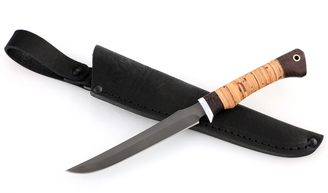 Нож Дамский сталь Х12МФ, рукоять береста 