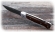Нож складной Лиса, сталь Х12МФ, рукоять накладки коричневый граб