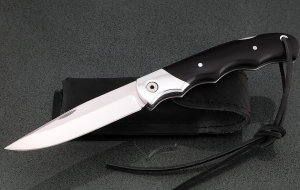 Нож складной Белка 95х18 черный граб дюраль Нож складной Белка 95х18 черный граб дюраль