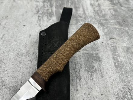 Нож плавающий "Нырок" для рыбалки нетонущий сталь 95х18 рукоять пробка