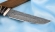 Подарочный Нож Гриф сталь дамаск нержавеющий рукоять карельская береза кость мамонта мокуме-гане на подставке