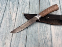 Нож Рыболов-5 дамаск (цельнометаллический), материал рукояти ясень (распродажа)
