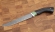 Нож Филейка большая сталь дамаск рукоять акрил зеленый и черный граб (вариант 2)