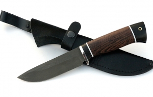 Нож Анчар сталь Х12МФ, рукоять венге-черный граб