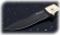 Нож Лиса, складной, сталь булат, рукоять накладки карельская береза стабилизированная коричневая