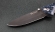 Нож Акула, складной, сталь булат, рукоять накладки акрил синий