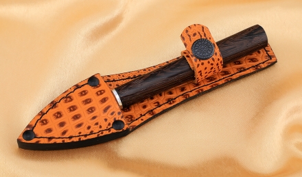 Нож для просфоры № 3 (Копие) малый, сталь 95Х18, рукоять венге с гравировкой Нож для просфоры № 3 (Копие) малый, сталь 95Х18, рукоять венге с гравировкой