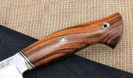 Нож Енисей сталь Sandvik 12C27, рукоять железное дерево Нож Енисей сталь Sandvik 12C27, рукоять железное дерево