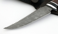 Нож Рыболов-5 сталь дамаск рукоять венге-черный граб - _MG_2989.jpg