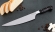 Нож Шеф №8 сталь 95Х18, рукоять черный граб с дюралью