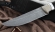 Нож Гриф сталь К340, рукоять черный граб, мельхиор