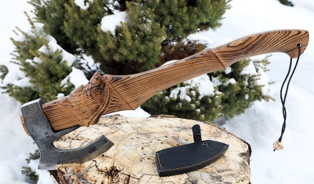 Топор-40 варка металлов углерод+ХВГ ясень резной Топор-40 варка металлов углерод+ХВГ ясень резной