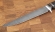 Нож Филейка большая сталь дамаск рукоять акрил коричневый и черный граб (вариант 2)