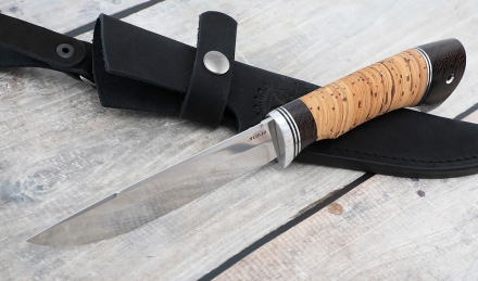 Нож "Русак" сталь AUS-10 рукоять береста Нож "Русак" сталь AUS-10 рукоять береста