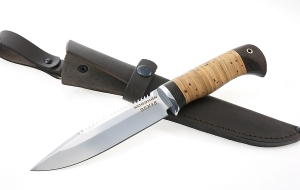 Нож Рыболов-1 сталь 95х18, рукоять береста