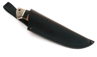 Нож Заяц сталь ELMAX, рукоять береста-черный граб,мельхиор - IMG_5783.jpg