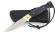 Нож Лиса, складной, сталь Elmax, рукоять накладки карельская береза стабилизированная фиолетовая