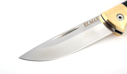 Нож складной Лиса, сталь Elmax, рукоять накладки карельская береза стабилизированная фиолетовая Нож складной Лиса, сталь Elmax, рукоять накладки карельская береза стабилизированная фиолетовая