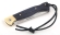 Нож складной Лиса, сталь Elmax, рукоять накладки карельская береза стабилизированная фиолетовая