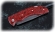 Нож Беркут, складной, сталь Х12МФ, рукоять накладки акрил красный
