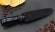Нож Шеф №7 сталь Х12МФ, рукоять акрил синий