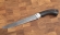 Нож Филейка большая сталь дамаск рукоять акрил белый и черный граб