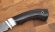 Нож Филейка большая сталь дамаск рукоять акрил белый и черный граб