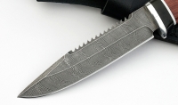 Нож Рыболов-1 сталь дамаск, рукоять бубинга-черный граб - _MG_2997.jpg