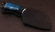 Тяпка №8 сталь Х12МФ, рукоять карельская береза синяя черный граб