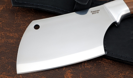 Тяпка №8 сталь 95Х18 цельнометаллическая, рукоять венге Тяпка №8 сталь 95Х18 цельнометаллическая, рукоять венге