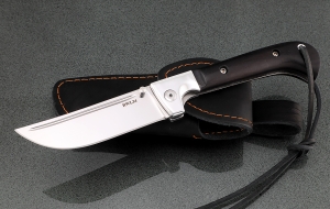 Нож складной Пчак сталь RWL-34 накладки черный граб Нож складной Пчак сталь RWL-34 накладки черный граб