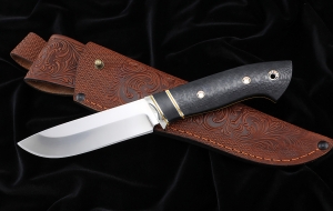 Нож из S390 «Странник» рукоять карбон Нож из S390 «Странник» рукоять карбон