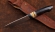 Нож Странник-2 Х12МФ рукоять зуб мамонта стабилизированный желтый черный граб