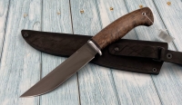 Нож Гюрза Х12МФ рукоять карельская береза коричневая (распродажа)