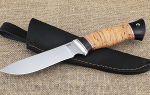 Нож Ангара 95х18 рукоять береста Нож Ангара 95х18 рукоять береста