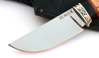 Нож Сурок сталь ELMAX , рукоять карельская береза-черный граб,мельхиор - IMG_5788.jpg