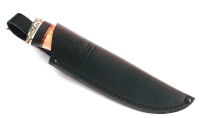 Нож Сурок сталь ELMAX , рукоять карельская береза-черный граб,мельхиор - IMG_5789.jpg
