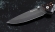 Складной нож Акула, сталь булат, рукоять накладки акрил коричневый