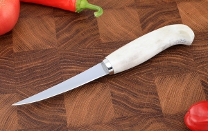 Нож Финский сталь Х12МФ рукоять рог лося