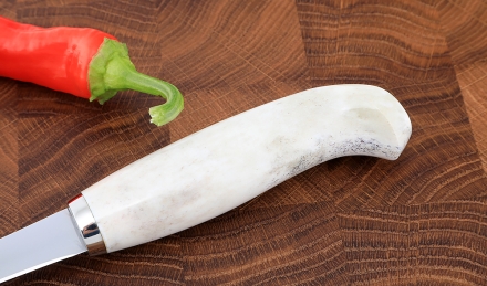 Нож Финский сталь Х12МФ рукоять рог лося