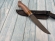 Нож Кабан сталь булат материал рукояти карельская береза желтая и кавказский орех (распродажа)